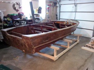 Boat on its cradle